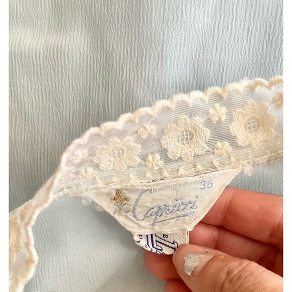 50's Capricci VTG Women's Nightgown Size M/L Baby Blue Lace - Picture 8 of 8